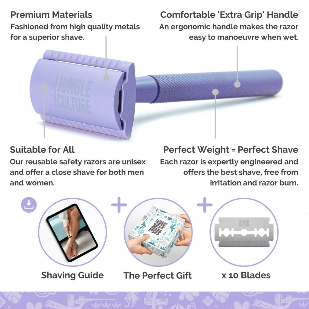 Safety Razor (Lilac) - Blades included