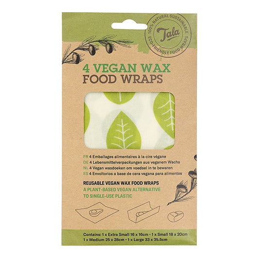 TALA VEGAN WAX FOOD WRAPS 4PCS