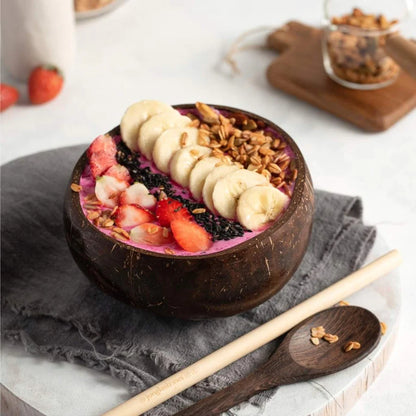 Classic Coconut Bowl & Spoon Set (Twin)