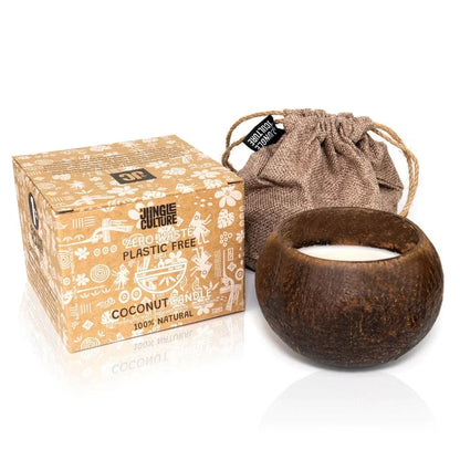 Coconut Shell Soy Wax Candle (Citrus Coconut Scent)